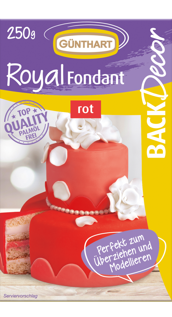 250g Royal Fondant, red 