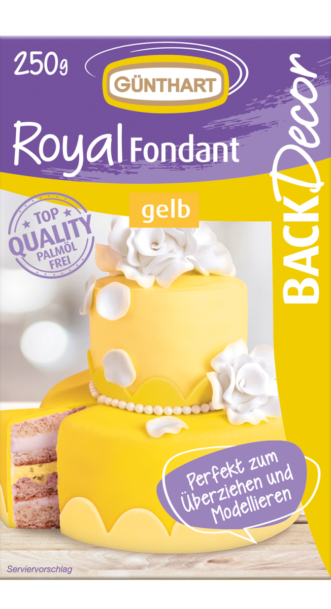 250g Royal Fondant, yellow 