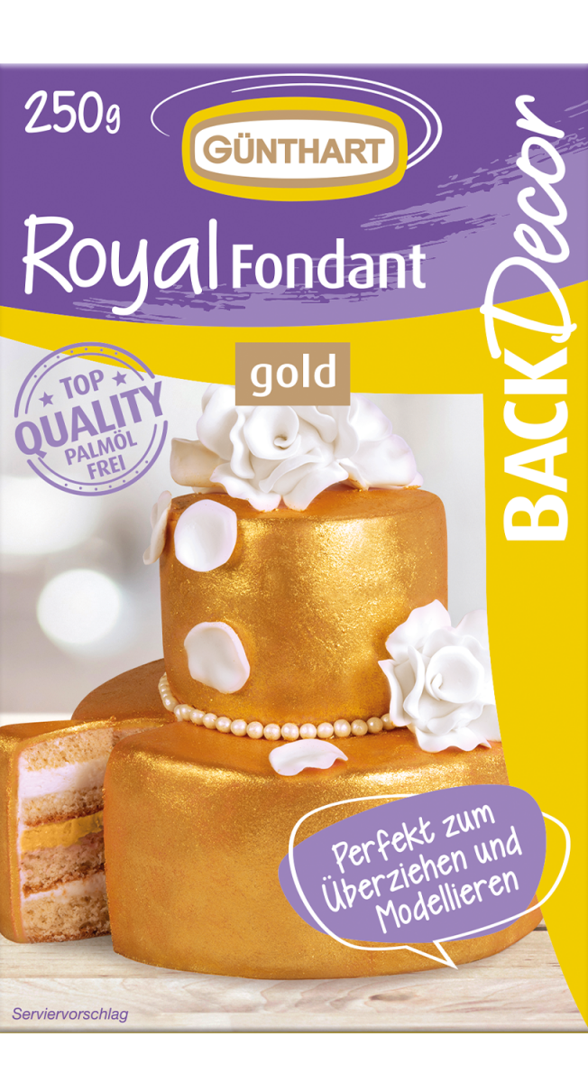 250g Royal Fondant, gold 