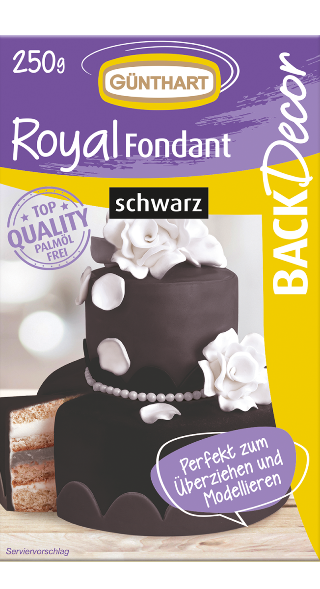 250g Royal Fondant, black 