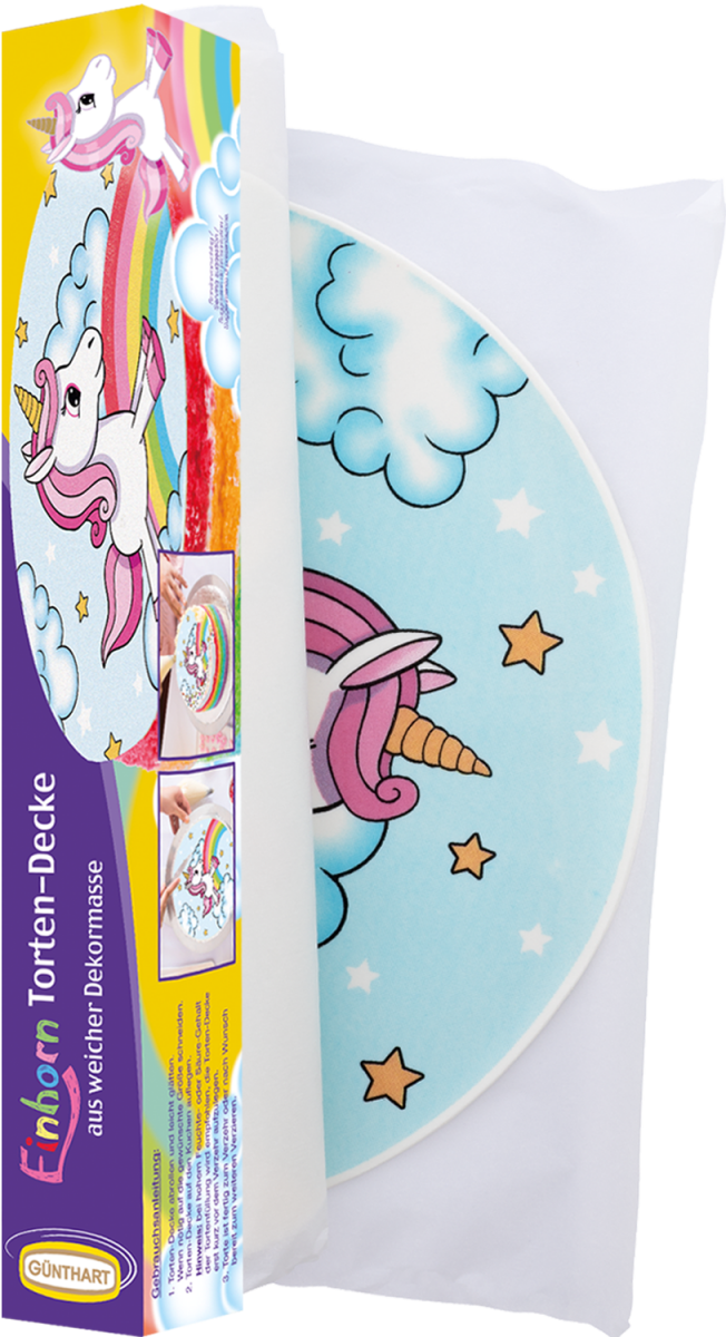 150g Tortendecke Einhorn 