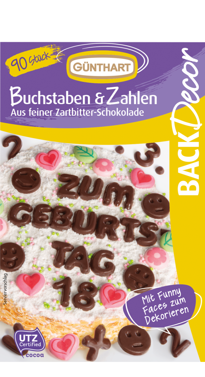 90 Buchstaben & Zahlen 