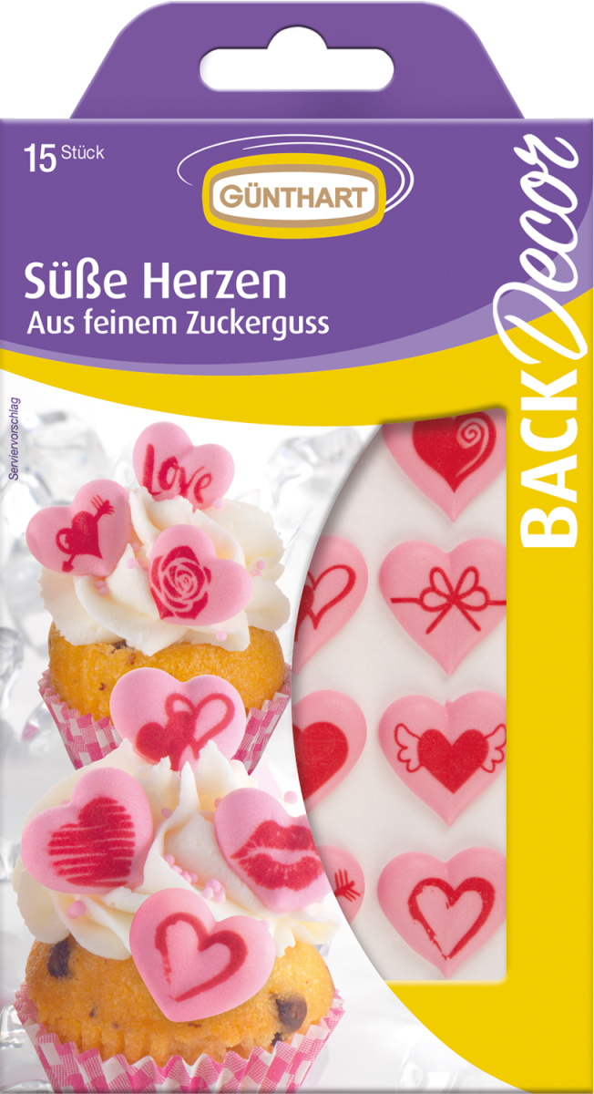 15 Zucker Herzen 
