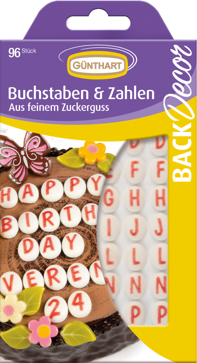 96 Buchstaben und Zahlen 
