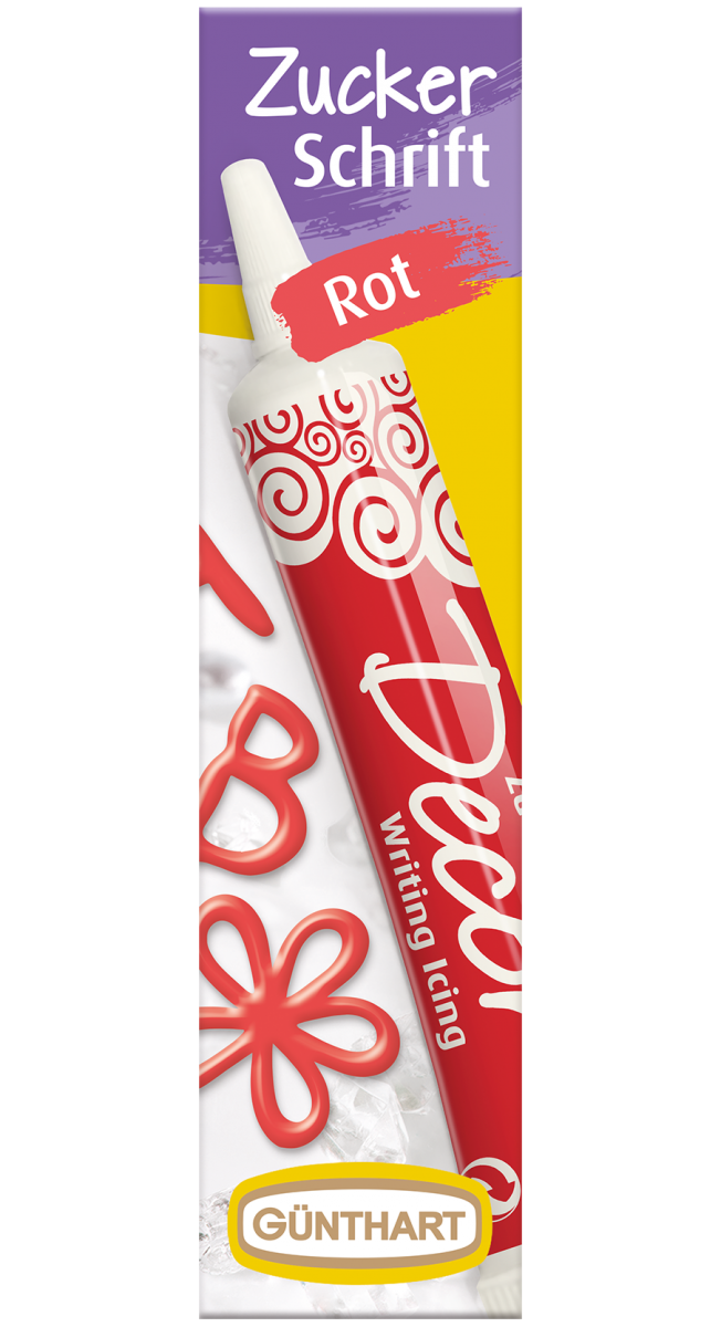 25g Zuckerschrift Rot 