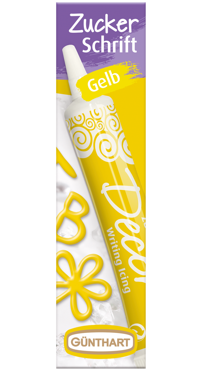 25g Zuckerschrift Gelb 