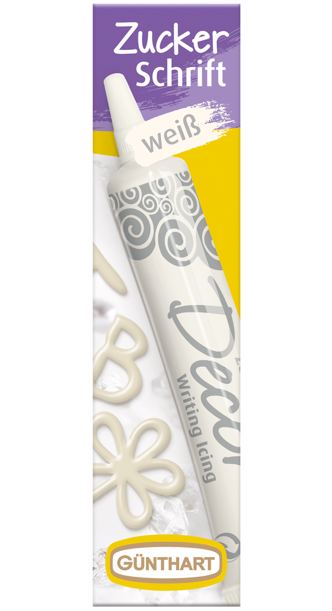 25g Zuckerschrift Weiss 