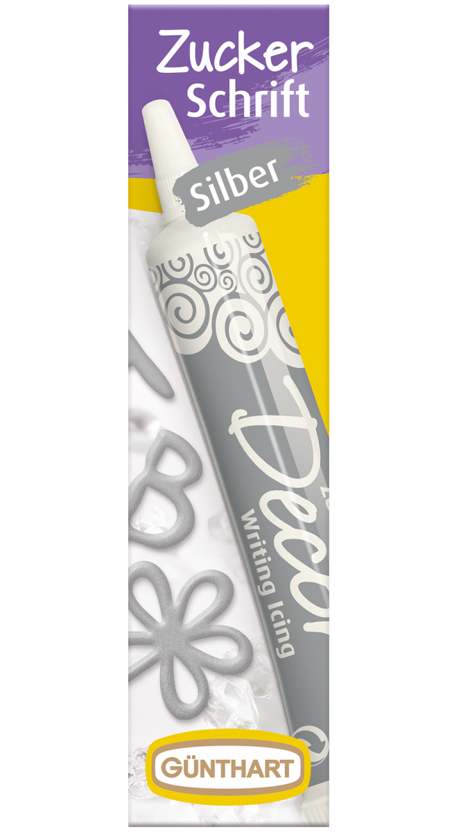 25g Zuckerschrift Silber 