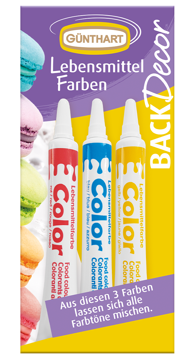 3 Lebensmittel Farben 