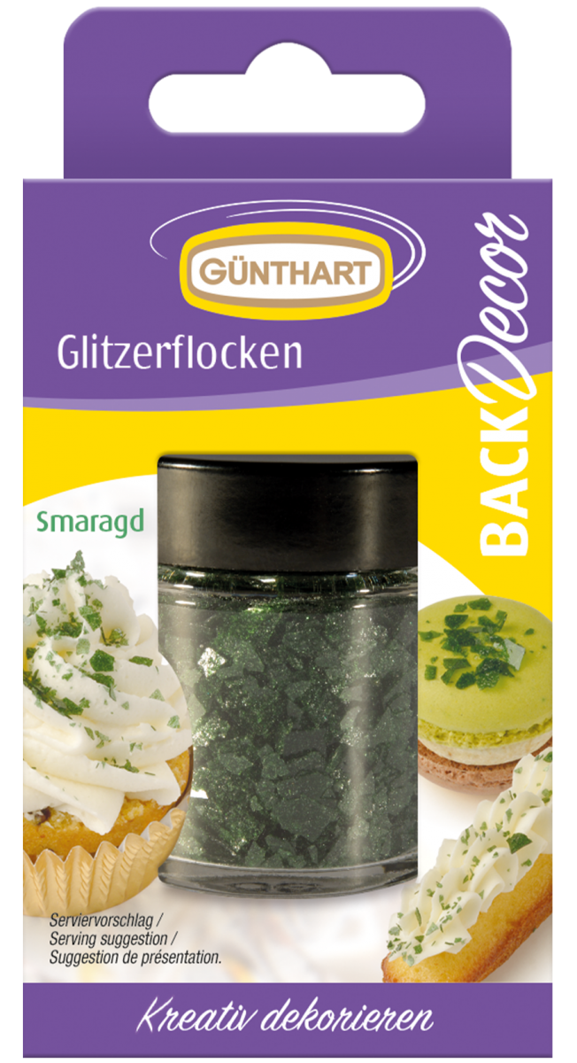 15g Glitzerflocken, smaragd 