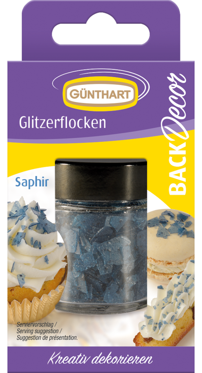 15g Glitzerflocken saphir 