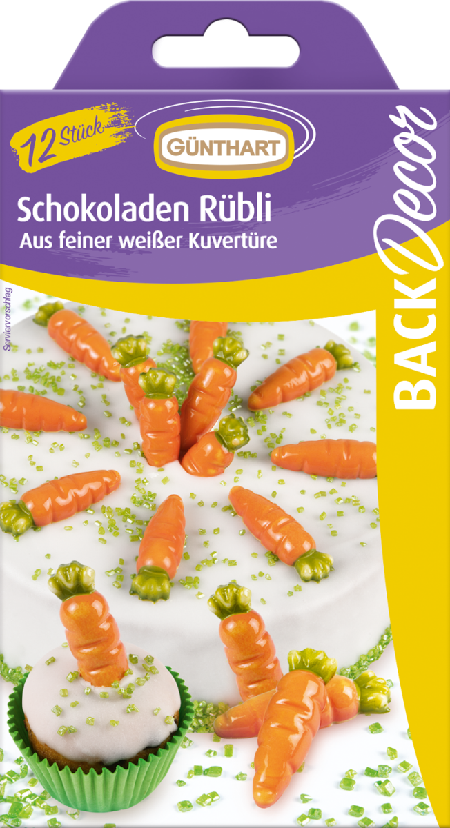 12 Schokoladen Rübli 
