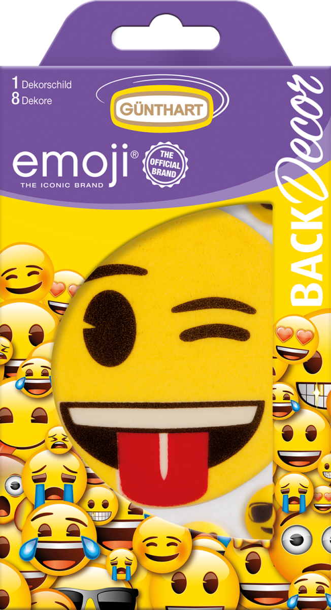 1 Emoji Dekorschild 