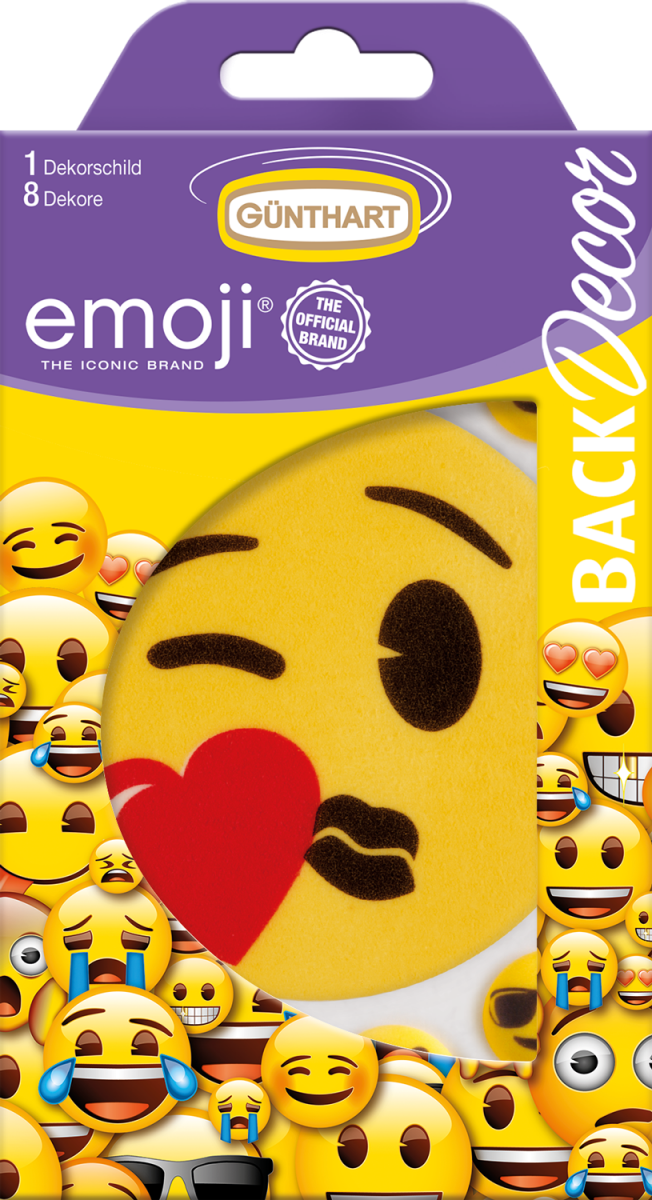 1 Emoji Dekorschild 