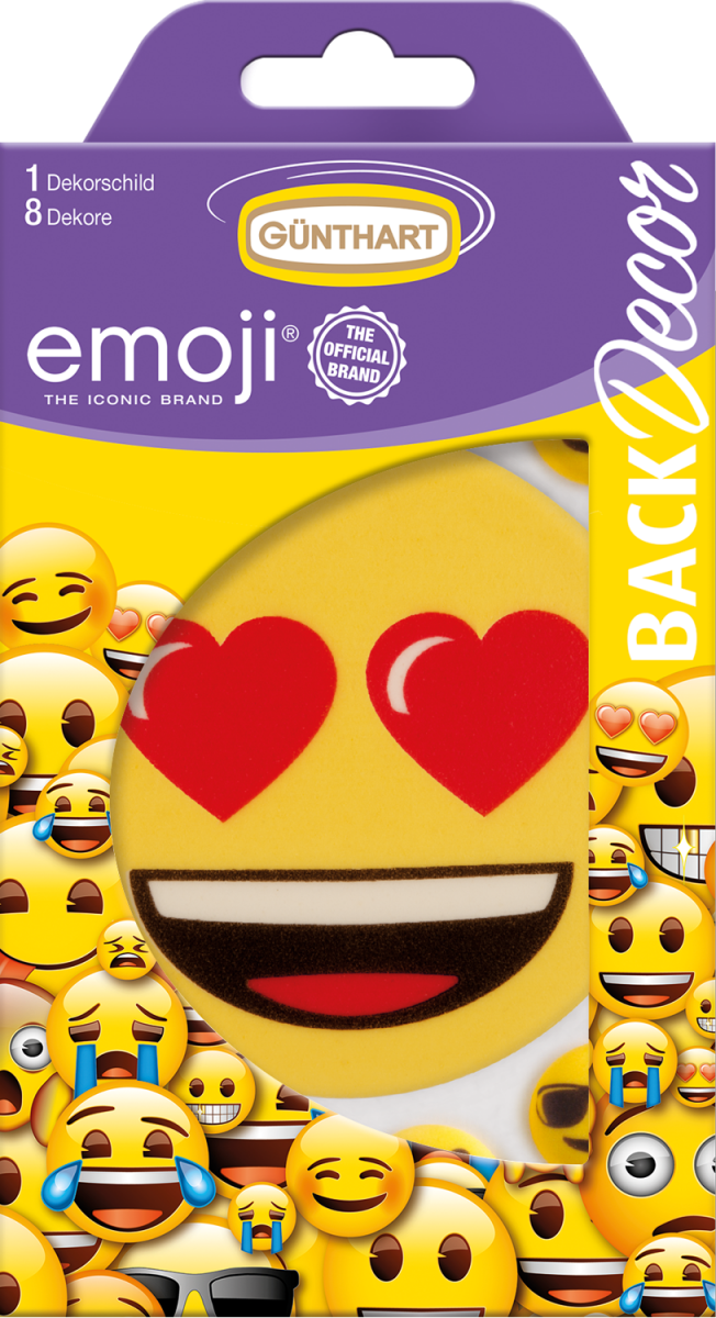1 Emoji Dekorschild 
