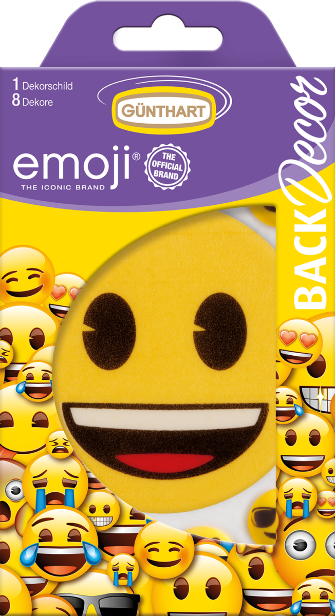 1 Emoji Dekorschild 