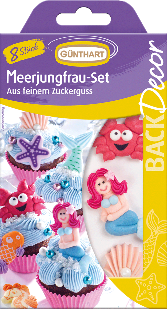 8 Dekore Meerjungfrau 