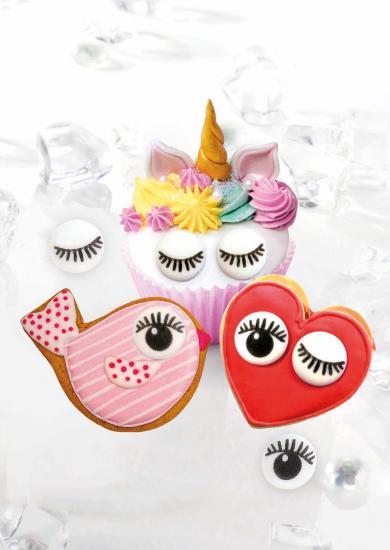 Augen mit Wimpern